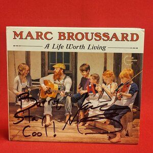 Marc Broussard A Life Worth Living CD Signed 2014